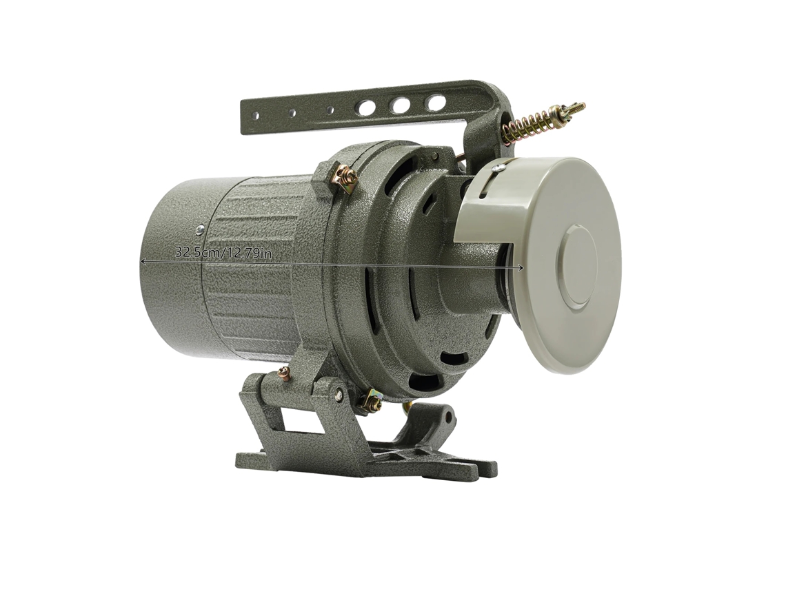 Motor de máquina de coser eléctrica de 400 W, alta velocidad (3450 RPM), construcción duradera de hierro fundido, color gris OEM