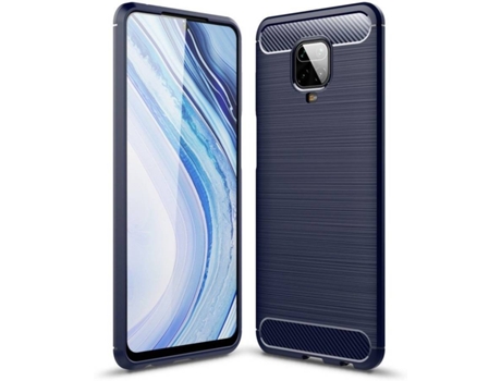 Carcasa + Protector Xiaomi Redmi Note 9 Pro»Max»9S HFS-HOUSE Carbone Azul
