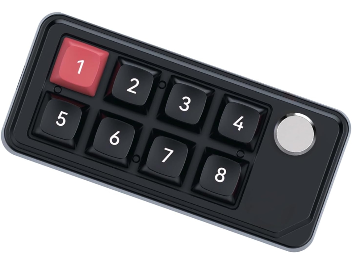 Teclado Compacto Con 8 Funciones Macro Y Puerto Usb-c Para Teclado De Ordenador Grande.