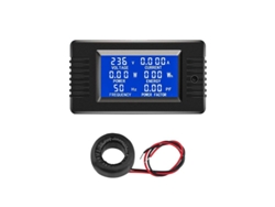 Voltímetro Amperímetro Digital Lcd Ac 80-260v 100a Medidor Energía 6 En 1 Panel Hogar Solar Industrial