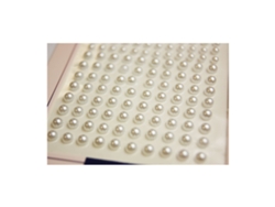 Pegatinas Strass - Perlas iridiscentes - Blanco