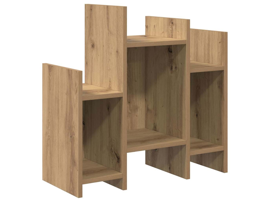 Mueble auxiliar de roble artesanal 60 x 26 x 60 cm EXCLUSIVO DE LA CASA