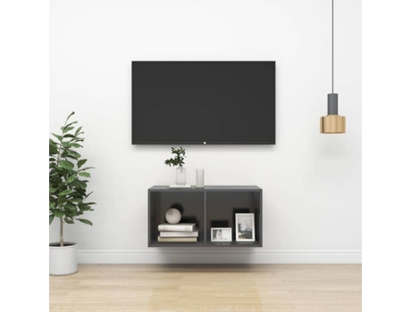Mueble para la televisión VIDAXL Gris Madera contrachapada (37x37x72 cm)