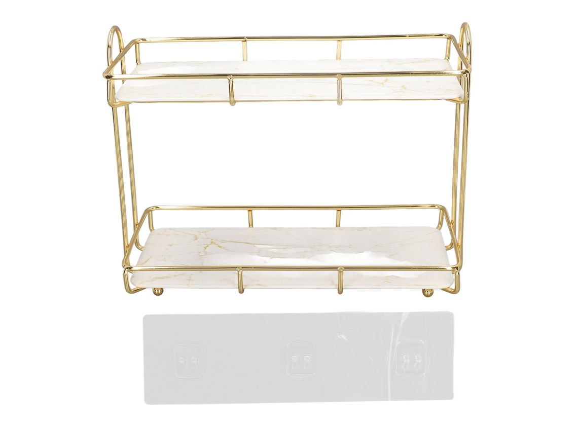 Estante de baño de dos niveles (para guardar cosméticos y separadores)