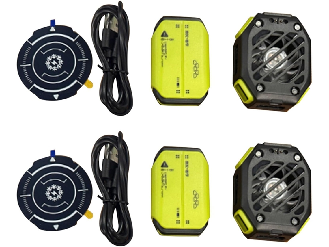 2 Ventiladores De Refrigeración Magnéticos Semiconductores Con Radiador Para Teléfono X111