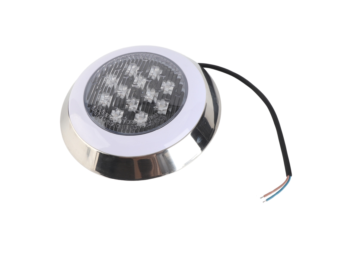 Luces LED sumergibles para piscina, cálidas, 3000 K, 12 W, 12 V, impermeables, para pared