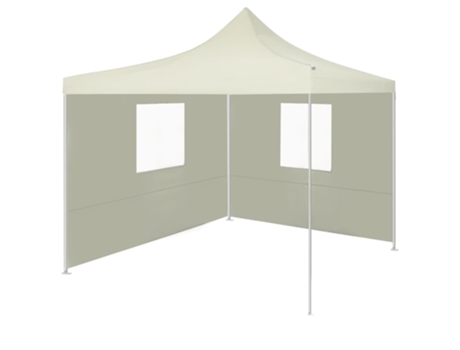 MAISON EXCLUSIVE Carpa pleglable con 2 paredes 3x3 m crema