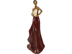 Botellero De Resina Roja Con Forma De Mujer Elegante De Curvas Únicas, Decorativo, Fácil De