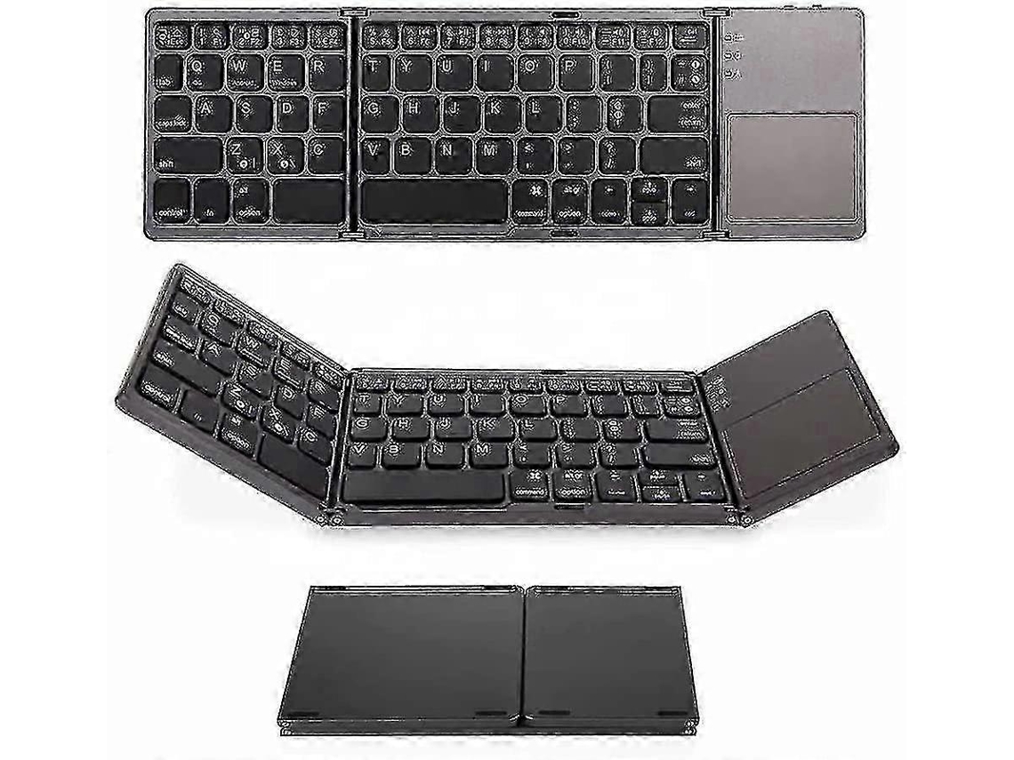 Mini teclado inalámbrico Bluetooth plegable B033 con panel táctil Nostalgia88