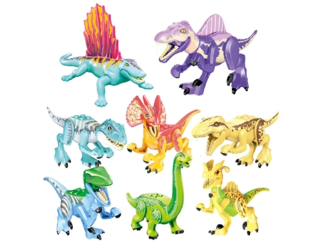 Bloques de Construcción Jurásicos, Dinosaurios Del Mundo Figuras Ladrillos Estilo 33