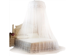 Manta mosquitera redonda transpirable estilo princesa blanca