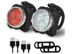 Juego de luces para bicicleta YIZHOOD DES836 (negro)