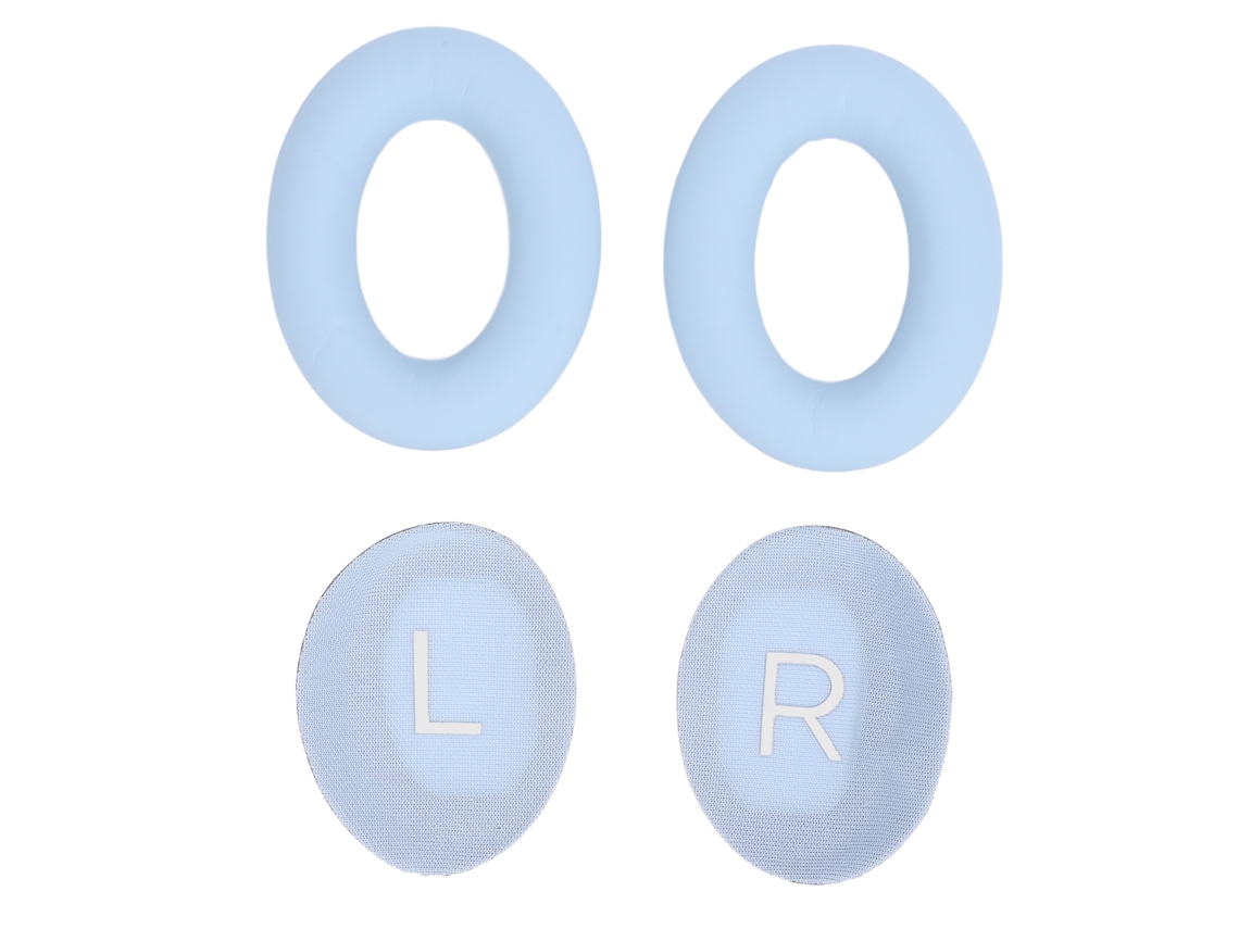 Almohadillas Para Auriculares Supraaurales Qc45 Qc Se, De Piel Proteínica, Color Azul Claro.