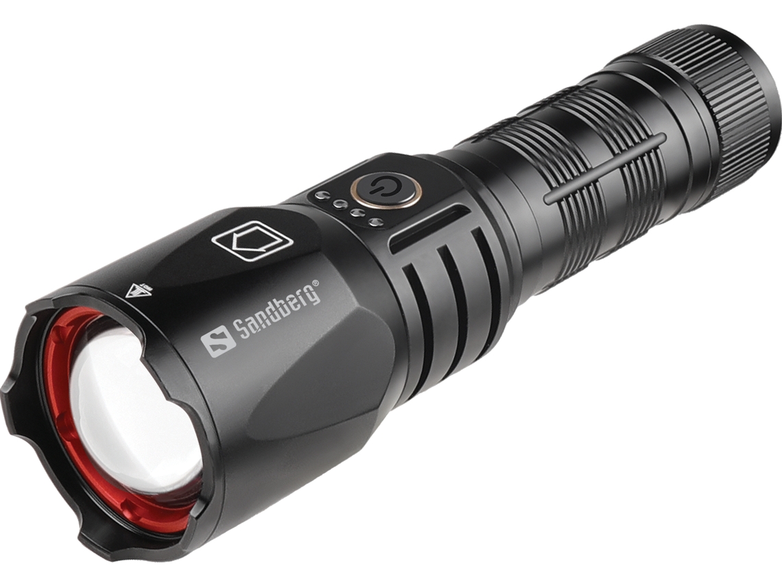 Power Bank Survivor Torch Mah SANDBERG Negro