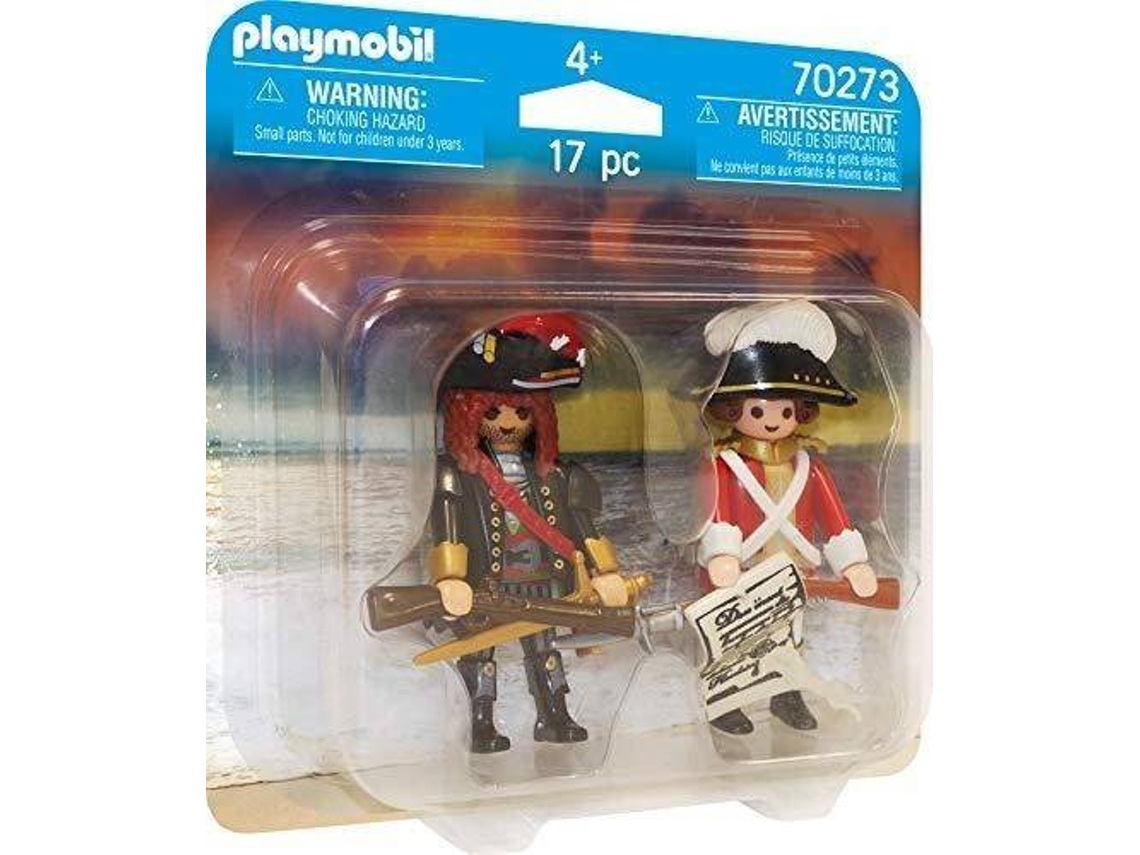 PLAYMOBIL: Pirata y Soldado - 70272 (Edad Mínima: 3 - 17 piezas)