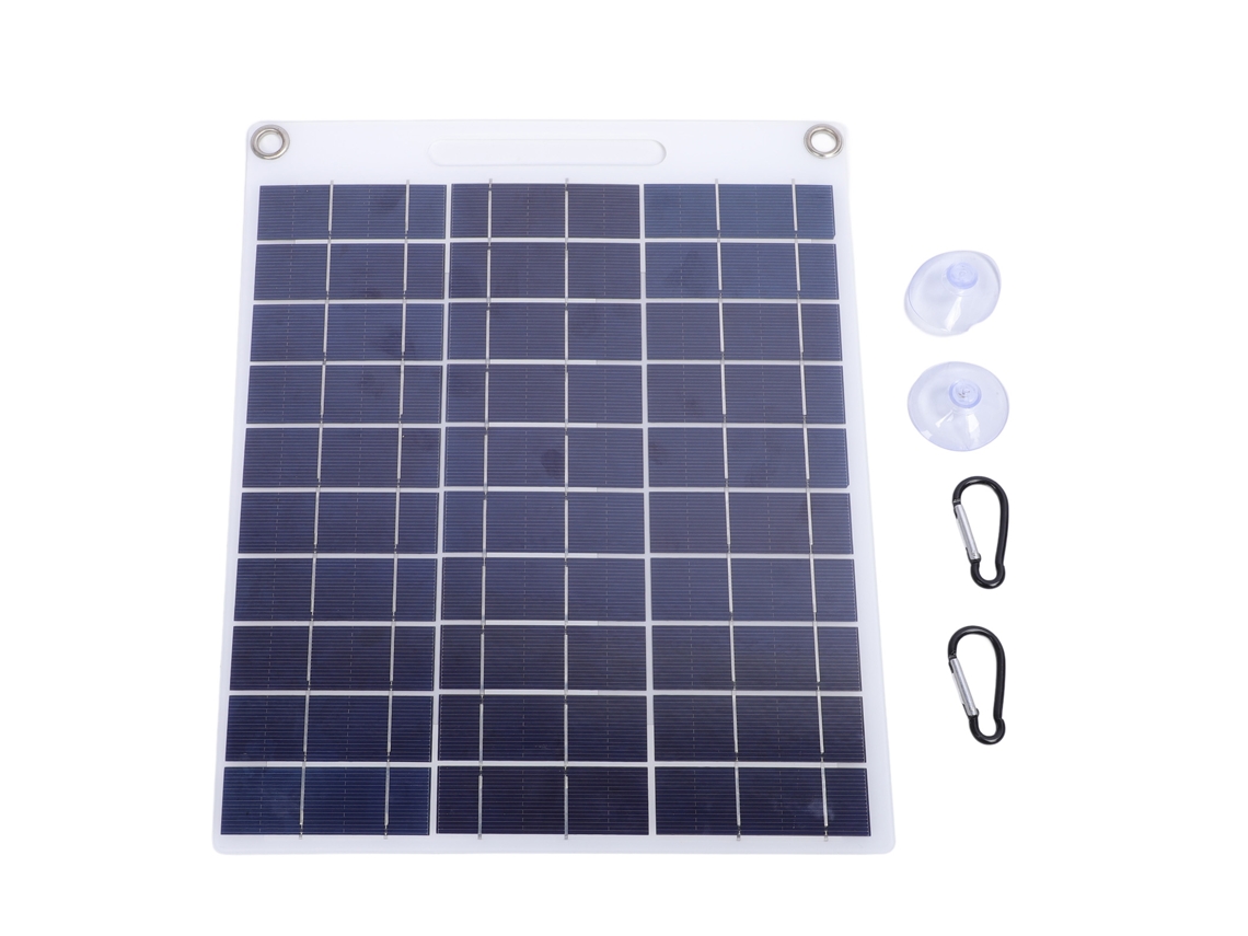 Panel Solar Portátil De Silicio Monocristalino De 10 W Con 2 Puertos Usb Para Cargar Teléfonos Móviles, Cámaras Y Tabletas.