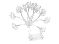 Rebe-2 Piezas Luces De Cadena Con 20 Led Estrella De Cinco Puntas Luz Cálida Ip65 Impermeable 3m Para Navidad Y Decoración Festiva