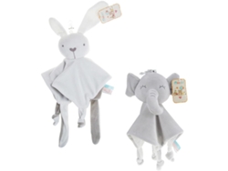 Toalla relajante con cascabel de elefante y peluche interactivo, tamaño pequeño, material Ul Gokoco