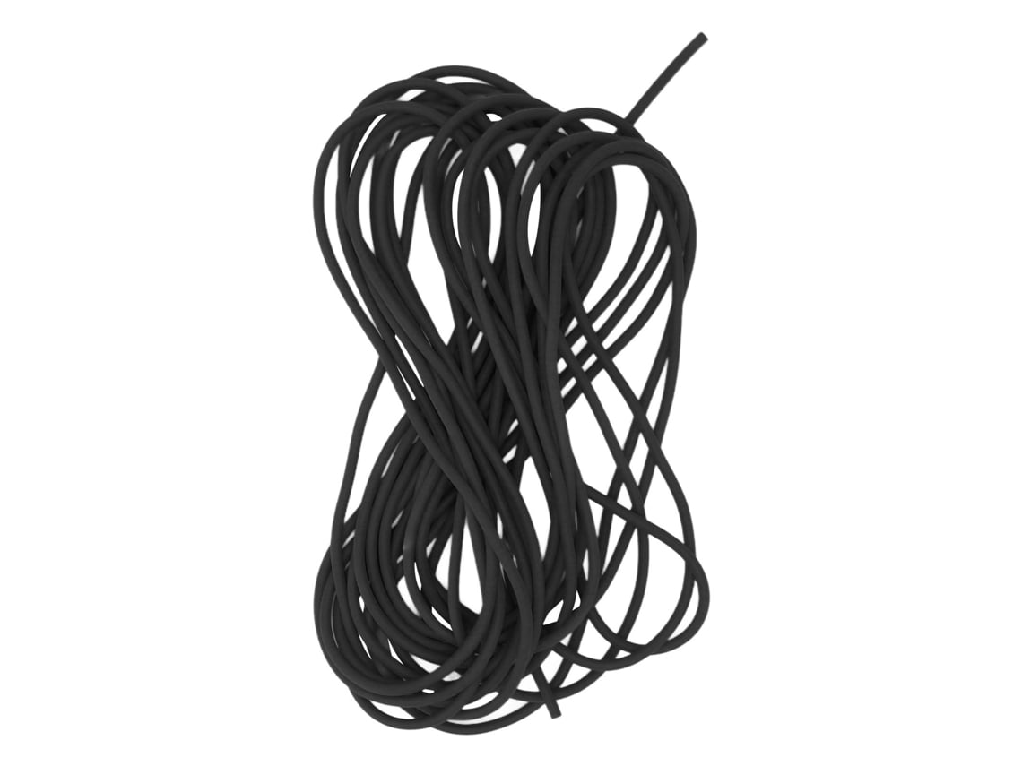 2026rebe-cuerda Elástica De Latex Sólido 2.1mm 5m Para Entrenamiento De Tenis Deportes Al Aire Libre Negro