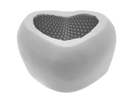 Molde para velas corazón grande 7,5 cm RICO DESIGN