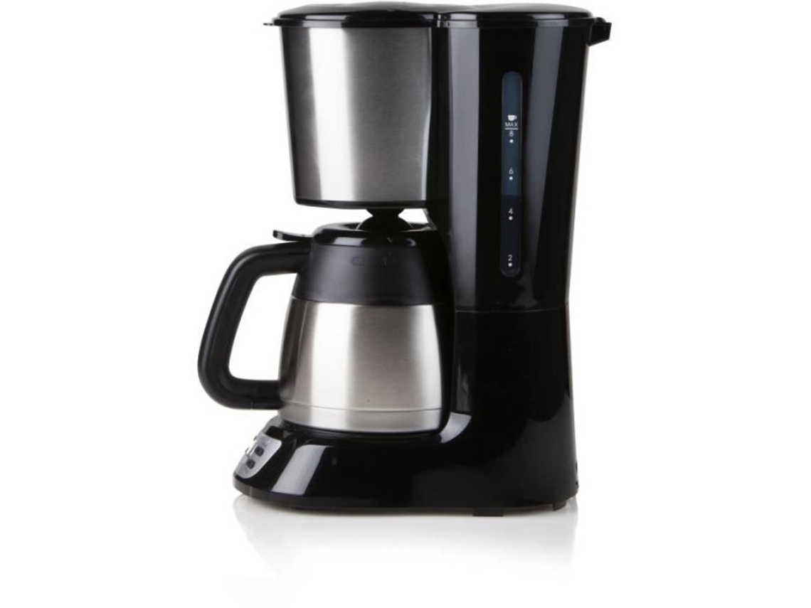 Cafetera de Filtro DO709K 1000 W 1 L 8 Tazas Pantalla LCD Temporizador 24 Horas Acero Inoxidable DOMO
