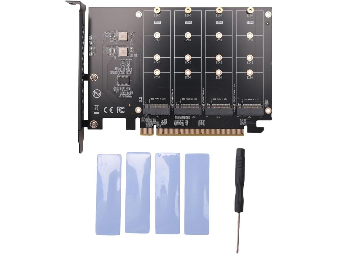 Tarjeta Adaptadora Pcie A M.2 Nvme, Pci, 32 Gbps, - E X16 Para Ssd Key, Expansión