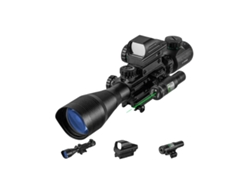 VPMKP - Mira telescópica para rifle con retícula iluminada y ajuste de enfoque lateral 41250 Verde OEM