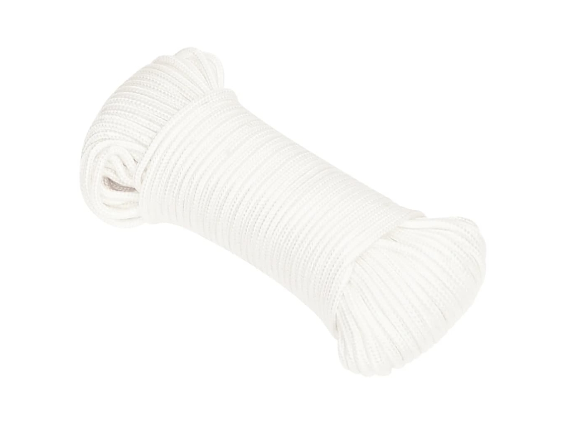 Cuerda De Barco Polipropileno Blanco Intenso 5 Mm 100 M
