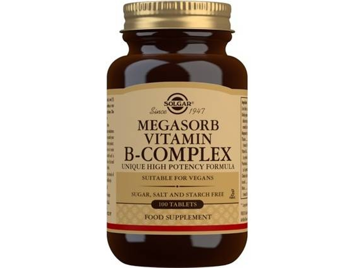Complemento Alimentar SOLGAR Megasorb Vitaminas Complexo B (100 comprimidos)