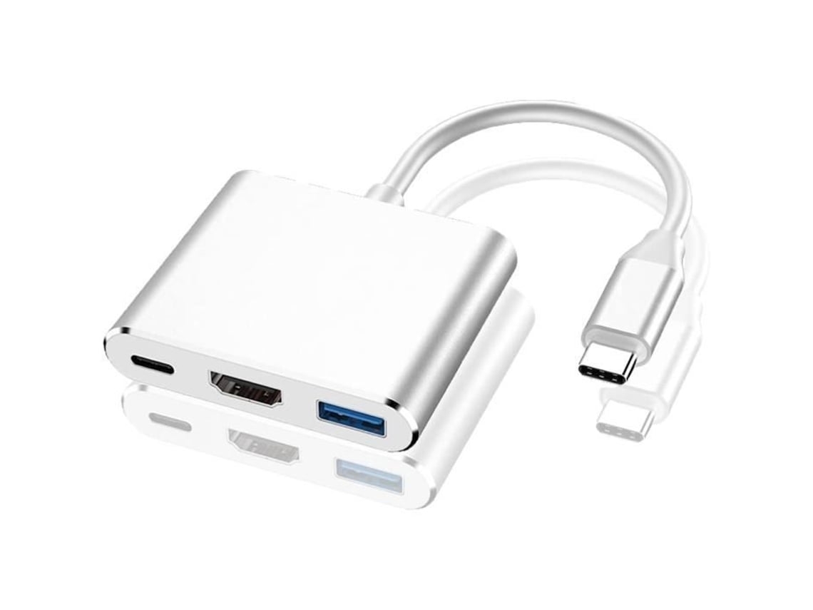 Adaptador Usb-c A Hdmi 4k, Adaptador Earr Tipo-c, Concentrador Hdmi Con Convertidor Digital, Usb 3.0, Puerto De Carga Usb-c, 1320*