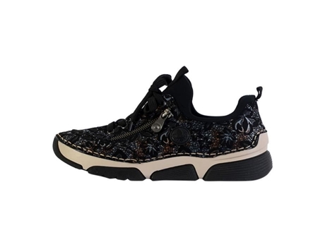 Zapatillas de Mujer RIEKER Piel Plateado (37)