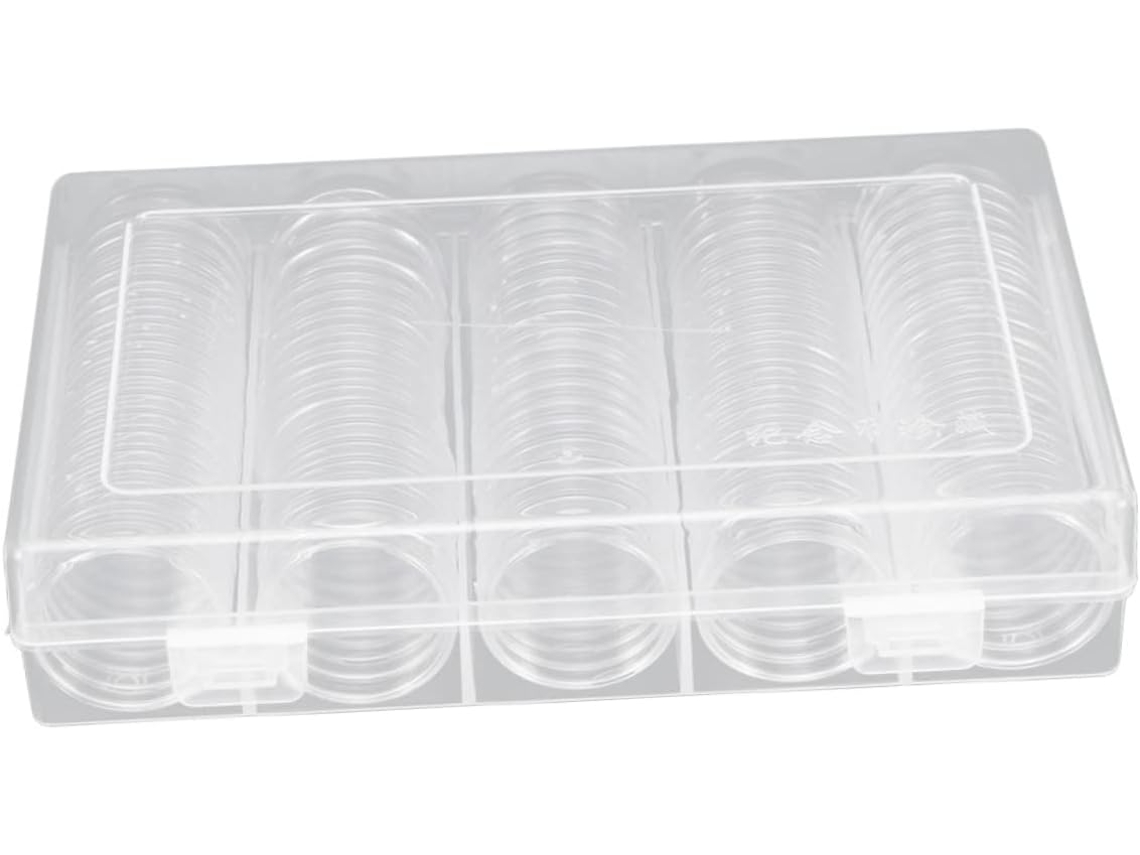 Caja De Almacenamiento Transparente Para Monedas, Estuche Profesional Para Guardar Monedas.