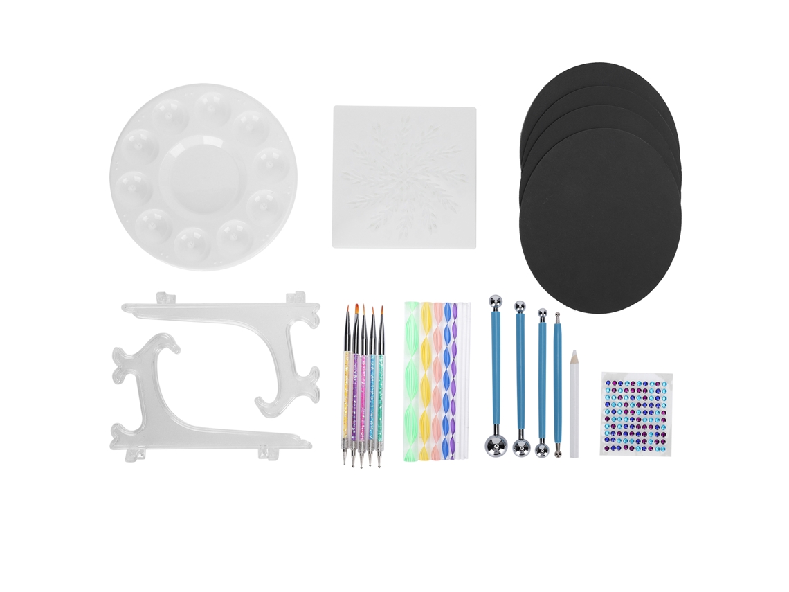 Kit De Pintura De Mandalas De 34 Piezas, Herramientas Para Punteado Diy, Accesorios Para Arte Rupestre