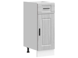 Mueble bajo de cocina Porto, derivados de la madera, gris, Sonoma EXCLUSIVO DE LA CASA