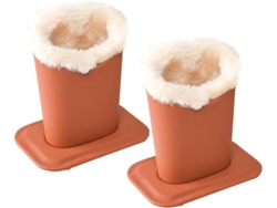 Juego 2 Estuches Felpa Gafas Forro Suave Resistente Arañazos Estable Ideales Viajes Escritorio Almacenamiento