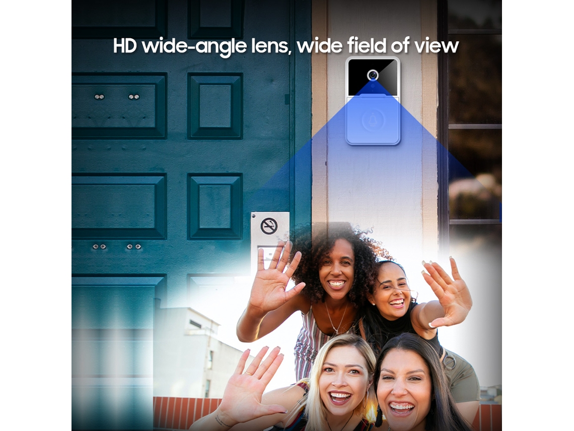 Timbre Inalámbrico Inteligente Con Cámara Hd, Detección De Movimiento E Intercomunicador Wi-fi Para Casas Y Apartamentos.