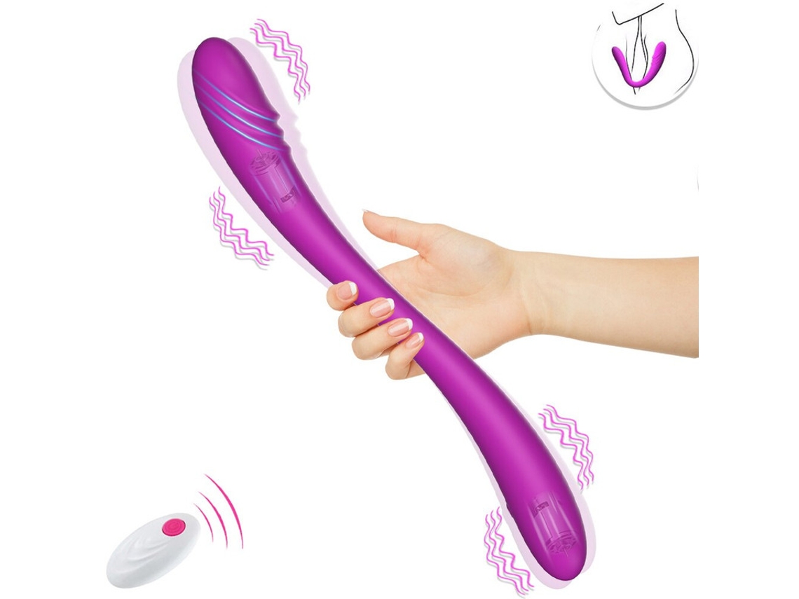 Vibrador de masaje de silicona de 7 frecuencias con control remoto para mujeres (púrpura) YIZHOOD