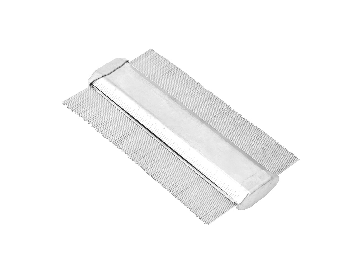 Medidor de perfil metálico irregular, herramienta para marcar madera, copia de contornos, 150 mm