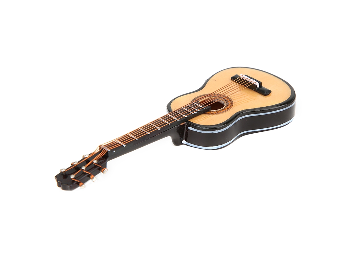 Adhesivo Decorativo Para Nevera Con Forma De Guitarra En 3d, Hecho De Madera De Tilo, 10 Cm.