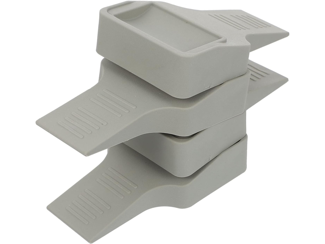 Juego De 4 Topes De Puerta Para Proteger Los Muebles, Prácticos Accesorios De Seguridad Para El Hogar, Color Gris.