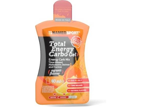 Gel Energético NAMEDSPORT Total Energy Carbo Gel Agrumix (40ml)