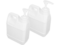 De 2 Frascos Reutilizáveis Com Bomba Dosadora Para Cosméticos E Líquidos, Frascos De Plástico À Prova De Vazamentos.