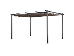 Pérgola independiente 3 4m CASSIS topo - estructura de aluminio HAPPY GARDEN