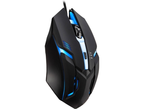 Ratón WELUOT K2 (Cable USB - Regular - 1600 dpi -Negro)