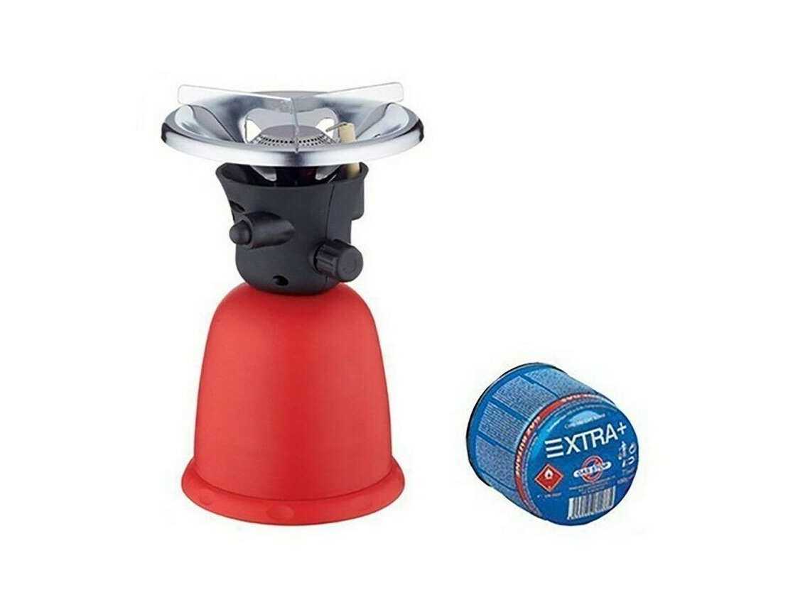 Hornillo camping gas cocina acampada campo playa + Cartucho 190g EXTRASTAR