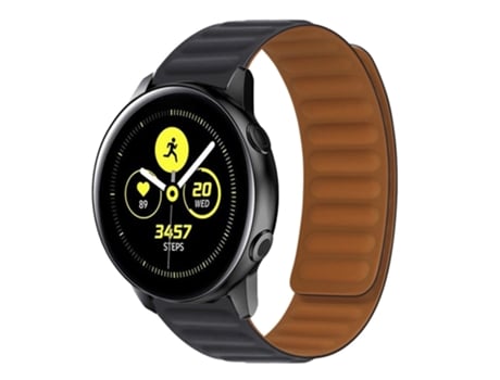 Correa magnética de silicona para Samsung Galaxy Watch Active (negro)