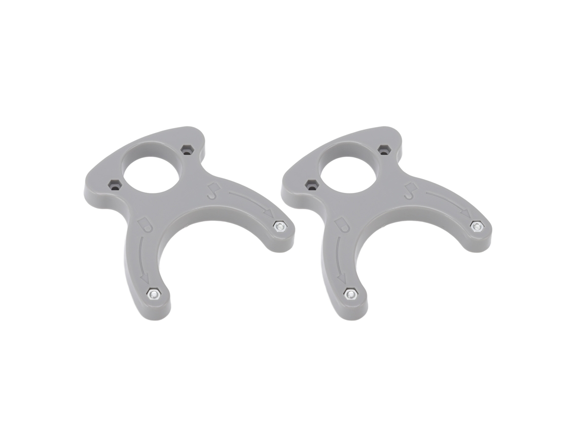2 piezas de llave de placa de inserción de mesa de ropa portátil de plástico para carpintería