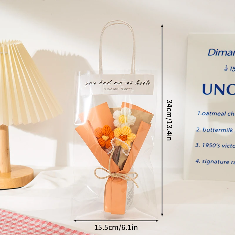 Mini Flores De Ganchillo, Flores Artificiales, Regalo, Decoración De Fiestas, Ramo De Flores Tejidas