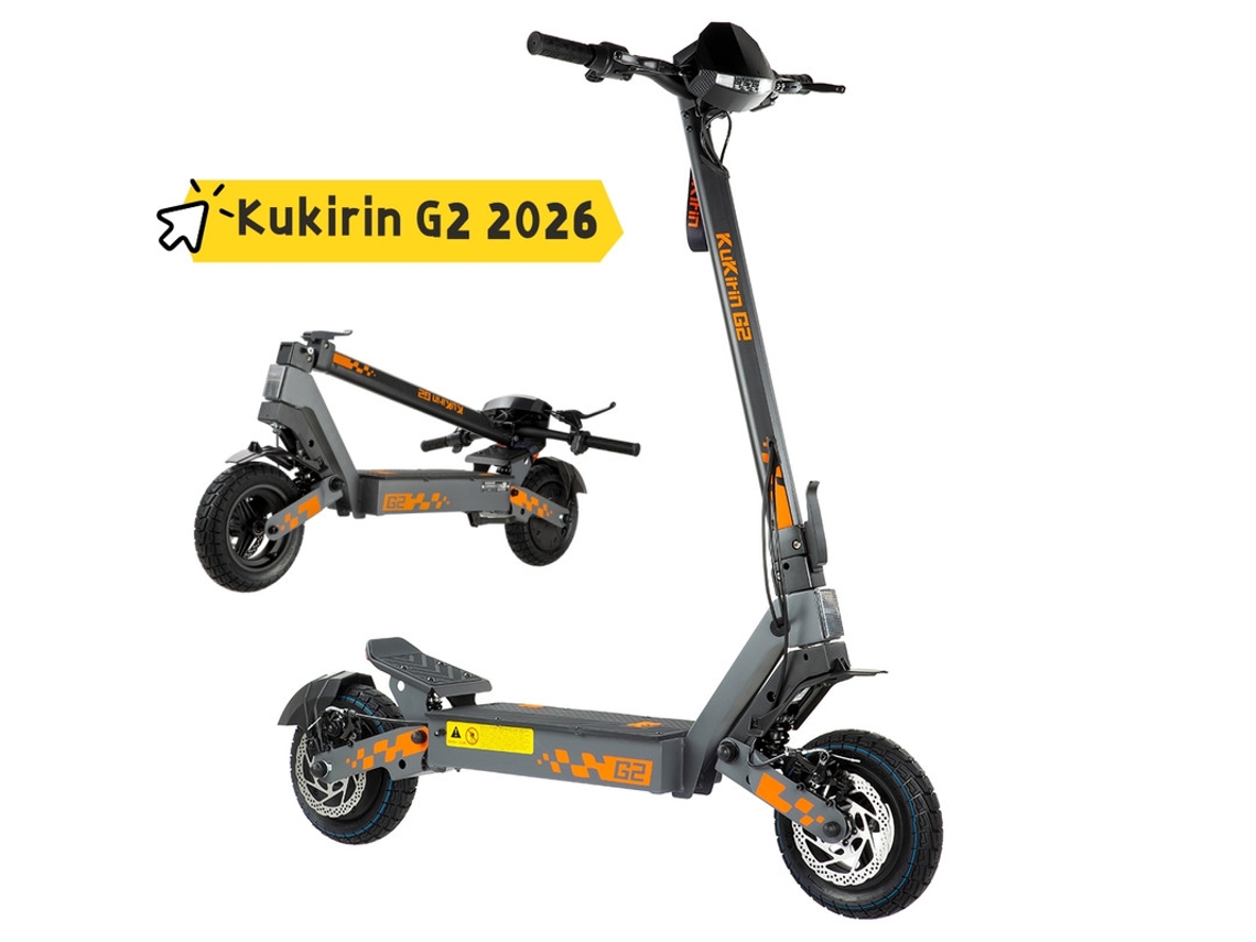 Patinete Eléctrico Kukirin G2 (actualización 2026/800w/48v 15.6ah/45km/h/55km) - Nueva Versión