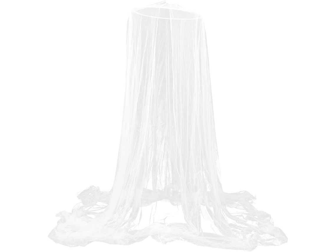 Blanca Dormitorio Mosquitera Colgante Con